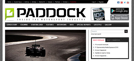 Interneto svetainė Paddock
