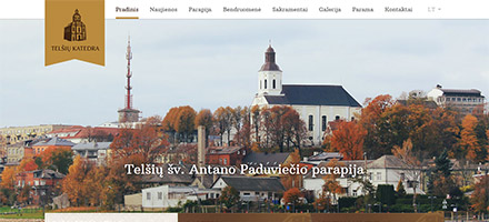 Interneto svetainė Telšių katedra